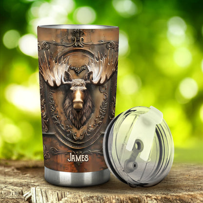 Stunning Moose - Personalized Hunting Tumbler