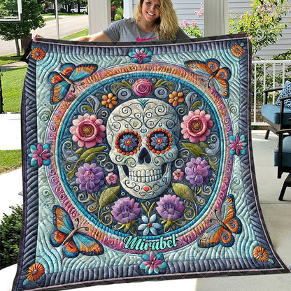 Beautiful Skull - Personalized Skull Quilt