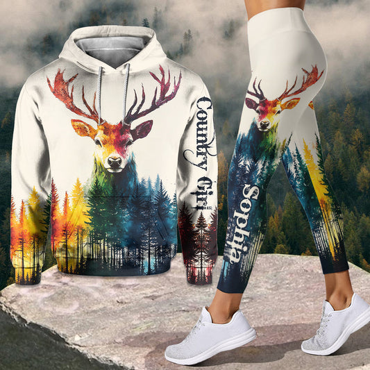 Country Girl - Personalized Hunting Hoodie and Leggings