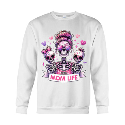 Mom Life - Personalized Skull T-shirt And Hoodie