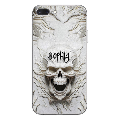 Beautiful White Skeleton - Personalized Skull Phone Case
