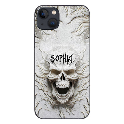 Beautiful White Skeleton - Personalized Skull Phone Case