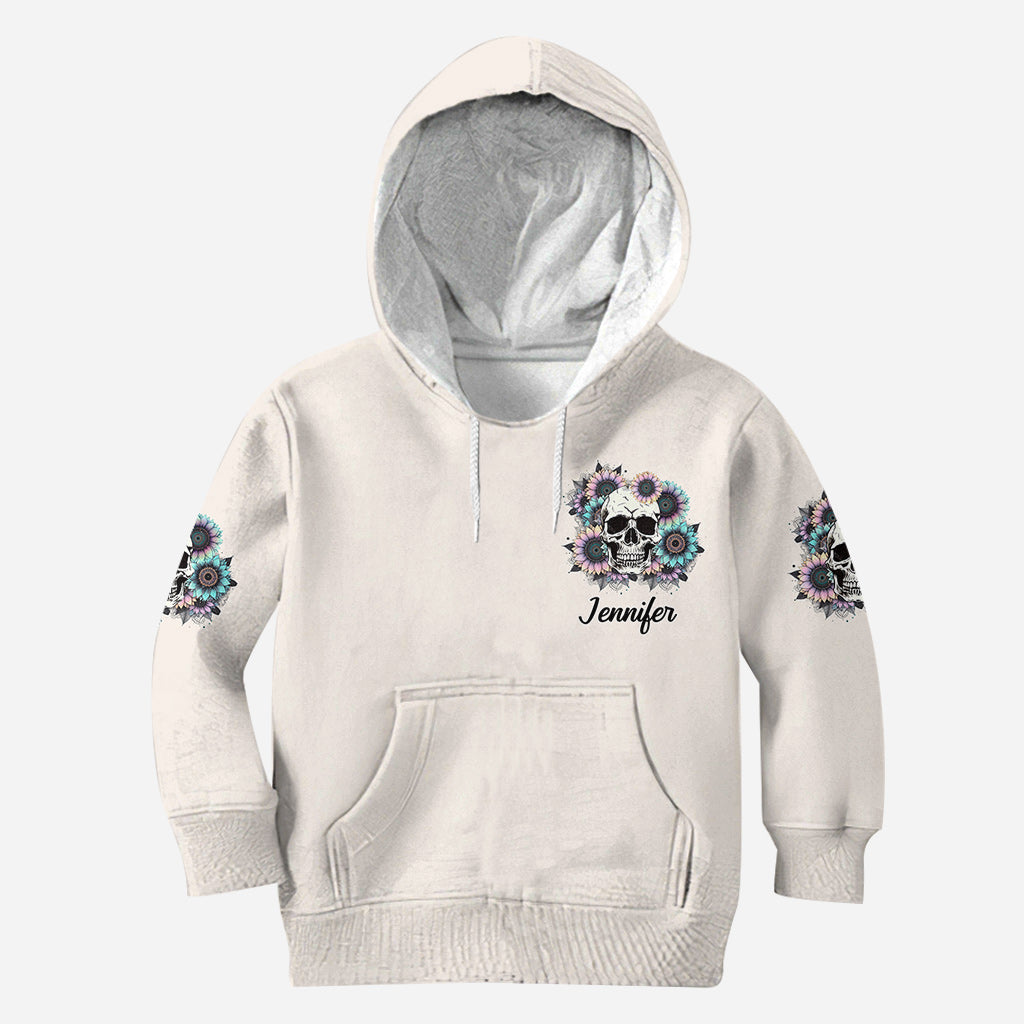 Beautiful Crazy - Personalized Skull All Over Shirt