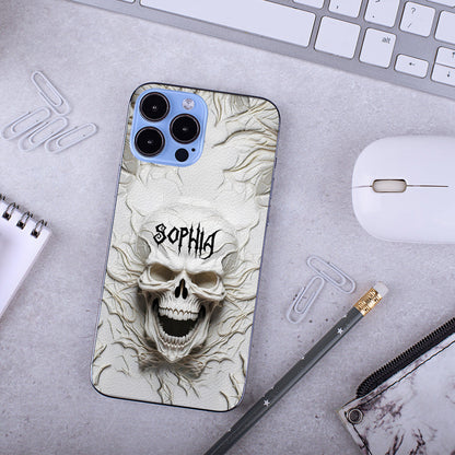 Beautiful White Skeleton - Personalized Skull Phone Case
