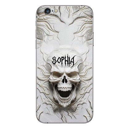 Beautiful White Skeleton - Personalized Skull Phone Case