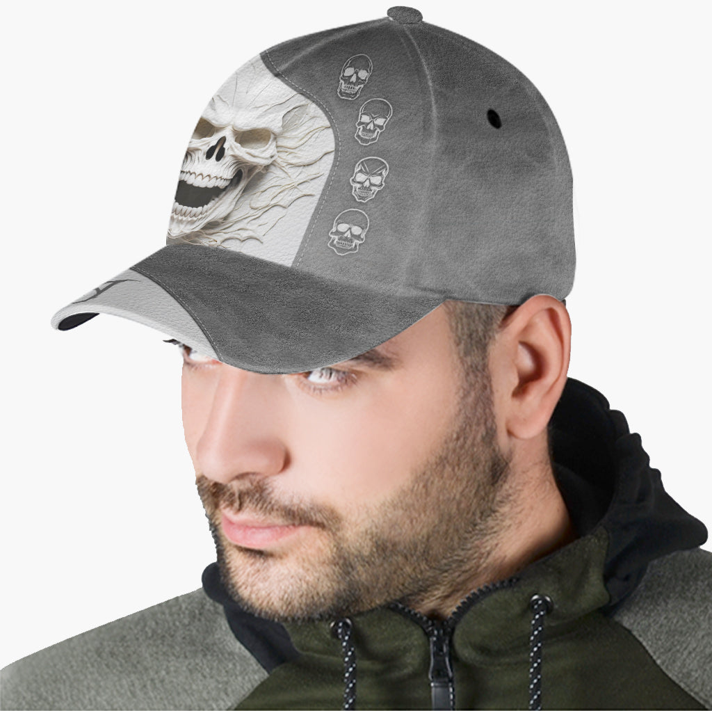 Beautiful White Skeleton - Personalized Skull Classic Cap