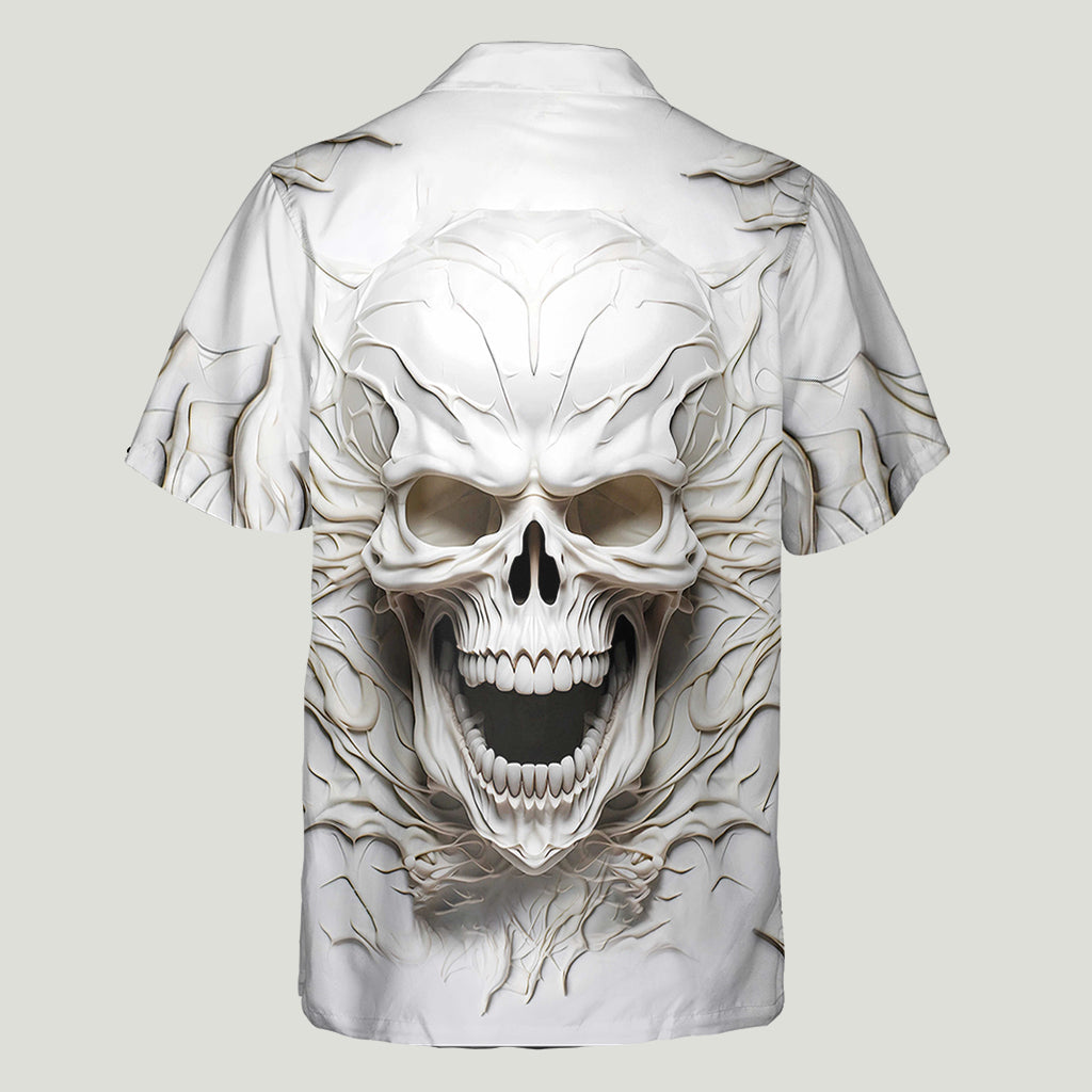 Black Skull - Personalized Skull Hawaiian Shirt