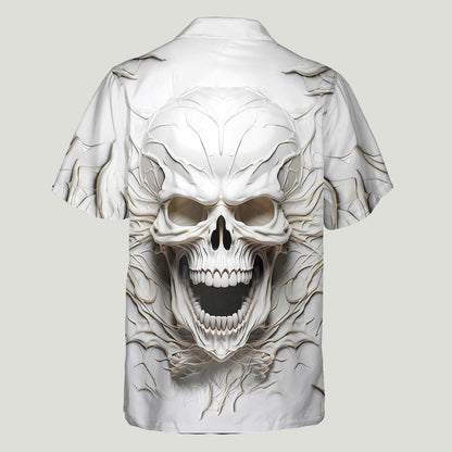 Black Skull - Personalized Skull Hawaiian Shirt