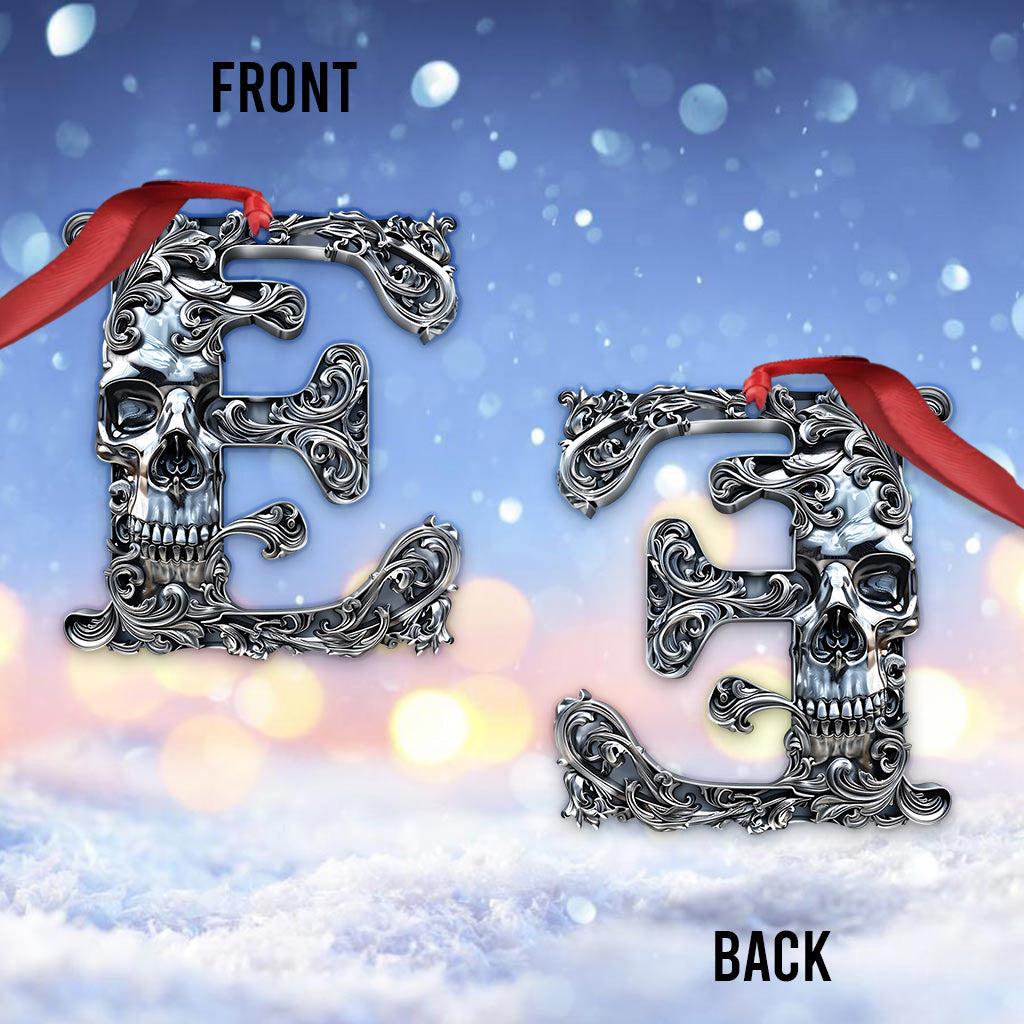 Skull Alphabet - Personalized Skull Ornament