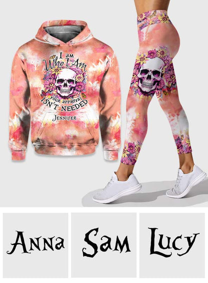 I Am Who I Am - Personalized Skull Hoodie and Leggings