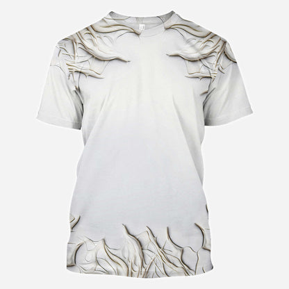 Beautiful White Skeleton - Personalized Skull All Over Shirt