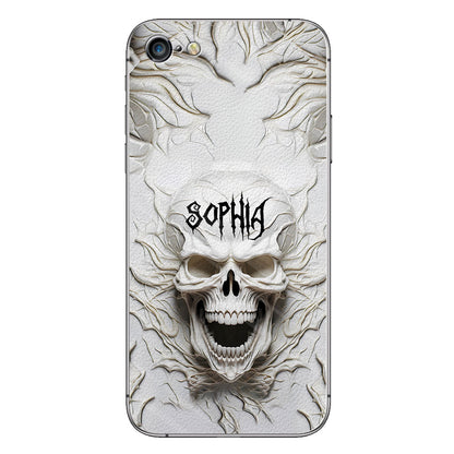 Beautiful White Skeleton - Personalized Skull Phone Case