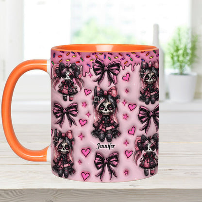 Sister Sister - Personalized Skull Accent Mug