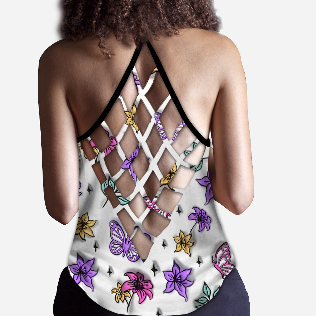 Fuck Around And Find Out - Personalized Skull Cross Tank Top