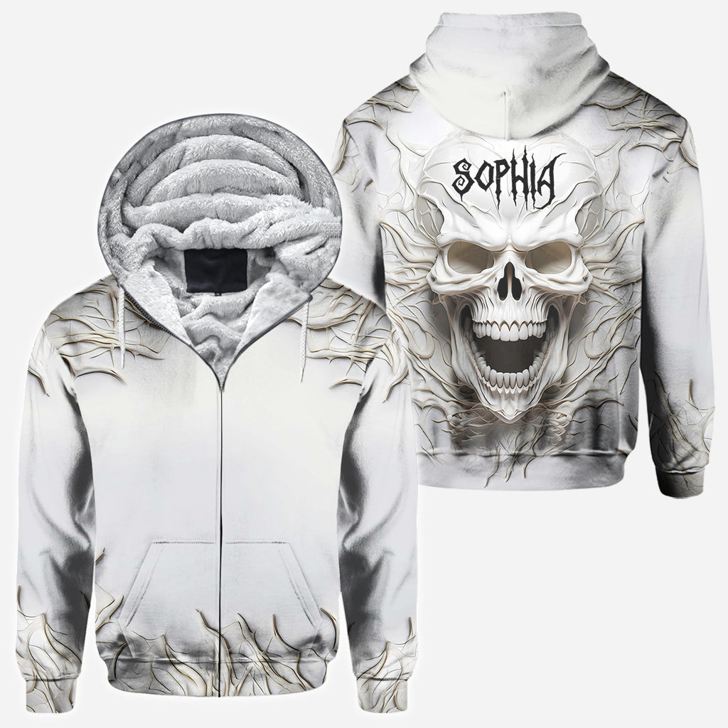 Beautiful White Skeleton - Personalized Skull All Over Shirt