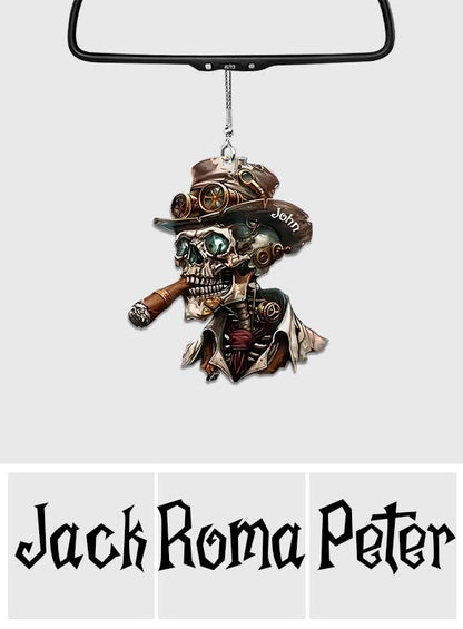 Spooky Skull - Personalized Skull Car Ornament