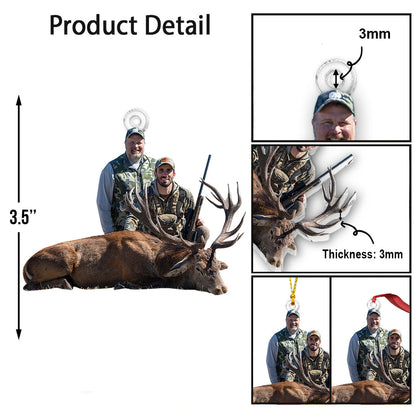 Hunting Lovers - Personalized Hunting Custom Shaped Ornament