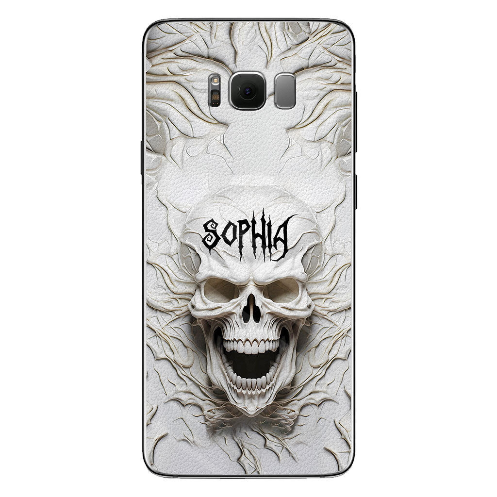Beautiful White Skeleton - Personalized Skull Phone Case