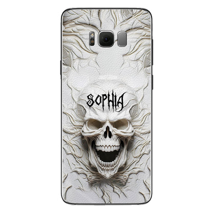 Beautiful White Skeleton - Personalized Skull Phone Case