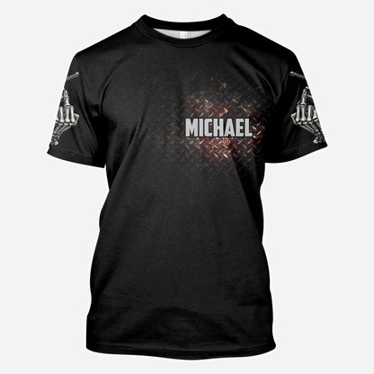 American Flag Skeleton - Personalized Skull All Over Shirt