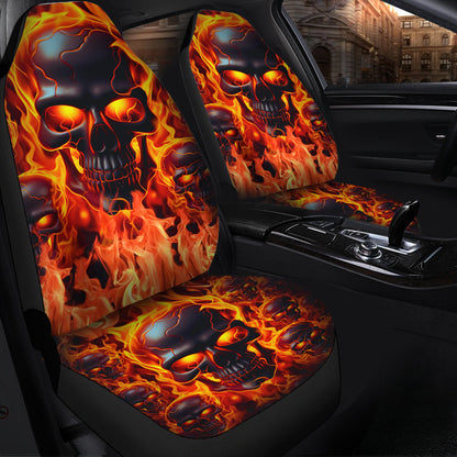 Get In Sit Down Shut Up Hold On - Personalized Skull Seat Covers