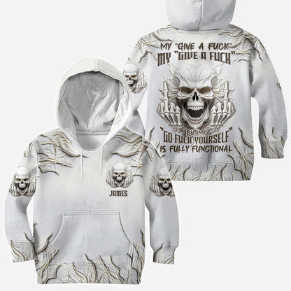 Sarcasm White Skull - Personalized Skull All Over Shirt