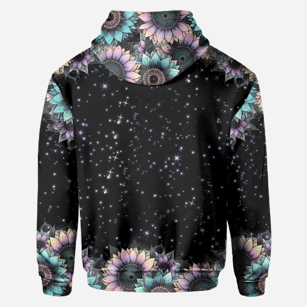 Zero F Given Pink Blue Sunflower - Personalized Skull All Over Shirt