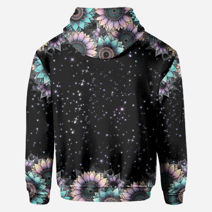 Zero F Given Pink Blue Sunflower - Personalized Skull All Over Shirt