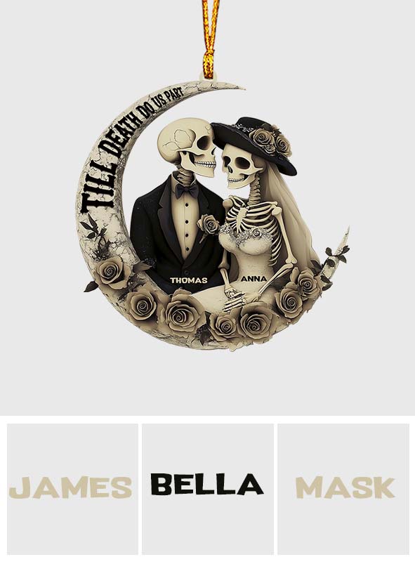 Till Death Do Us Part - Personalized Skull Ornament
