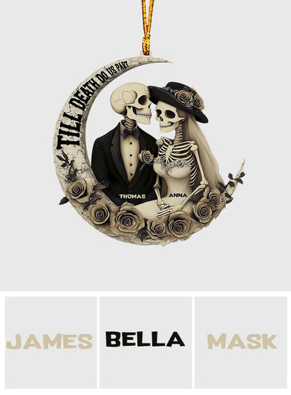 Till Death Do Us Part - Personalized Skull Ornament