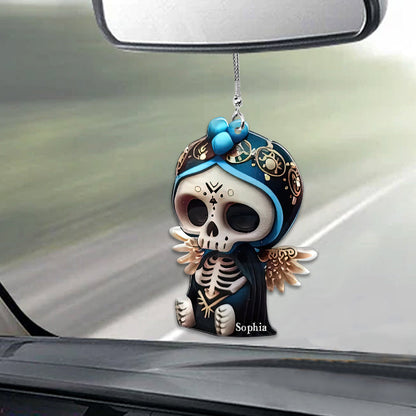 Cute Skull - Personalized Skull Car Ornament