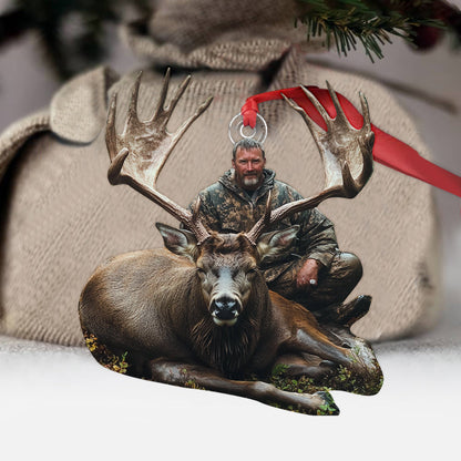 Any Photo Custom Onament - Personalized Hunting Custom Shaped Ornament