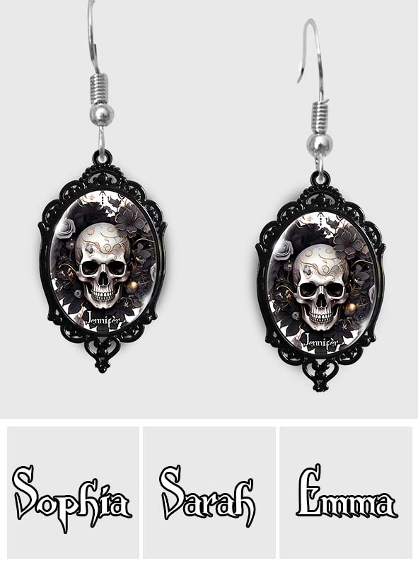 Mysterious Skull - Personalized Skull Earrings