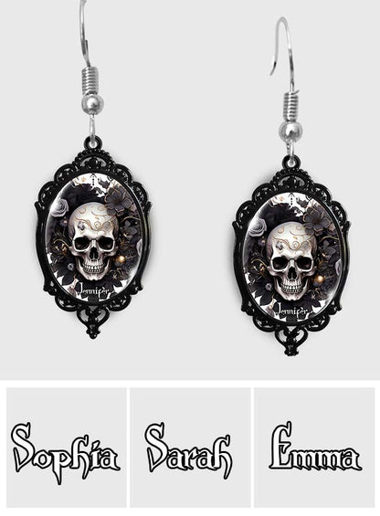 Mysterious Skull - Personalized Skull Earrings