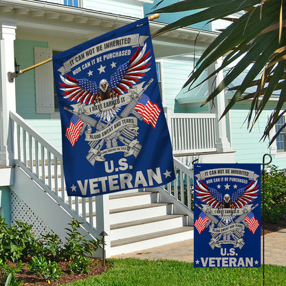 Memorial Day FLAGWIX Veteran Eagle Flag Blood Sweat and Tears I Own Forever The Title  U.S. Veteran Flag MLN2876F