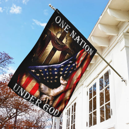 One Nation Under God. American US Flag