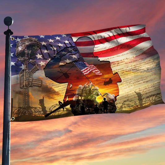 All Gave Some, Some Gave All Veteran American Flag TPT187GF