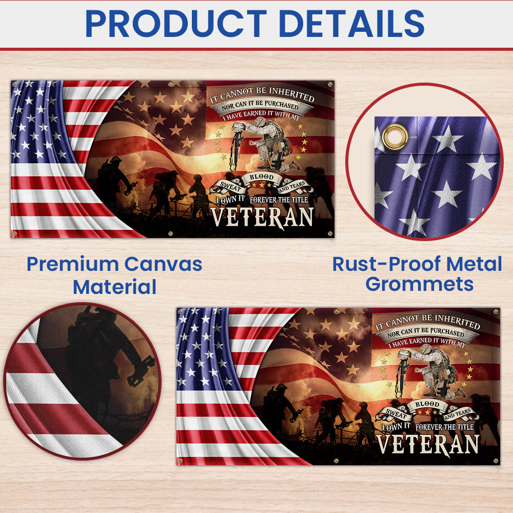 Memorial Day Veteran Memorial Forever The Title Veteran Fence Banner MLN2658FB