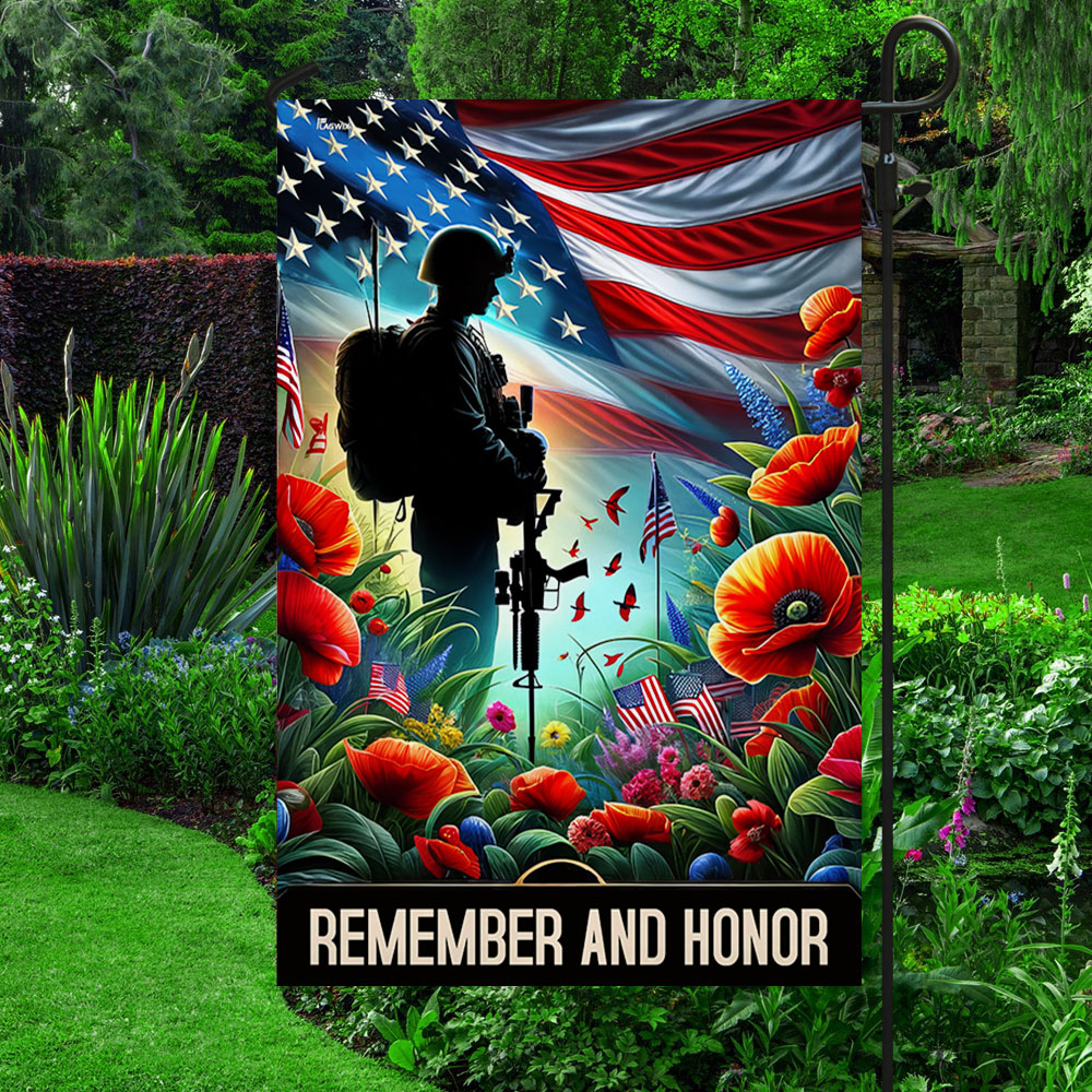 FLAGWIX Veteran Memorial Day Remember and Honor Flag MLN2706F
