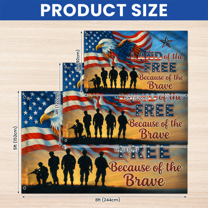 Flagwix American Flag - Memorial Day Eagle Land Of The Free Veteran Grommet Flag NNT86NTH