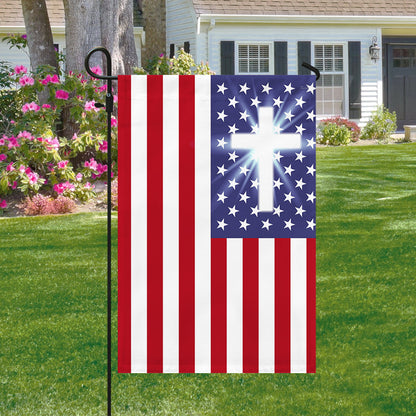 Flagwix American Flag - Christian Cross American One Nation Under God Flag TPT679F