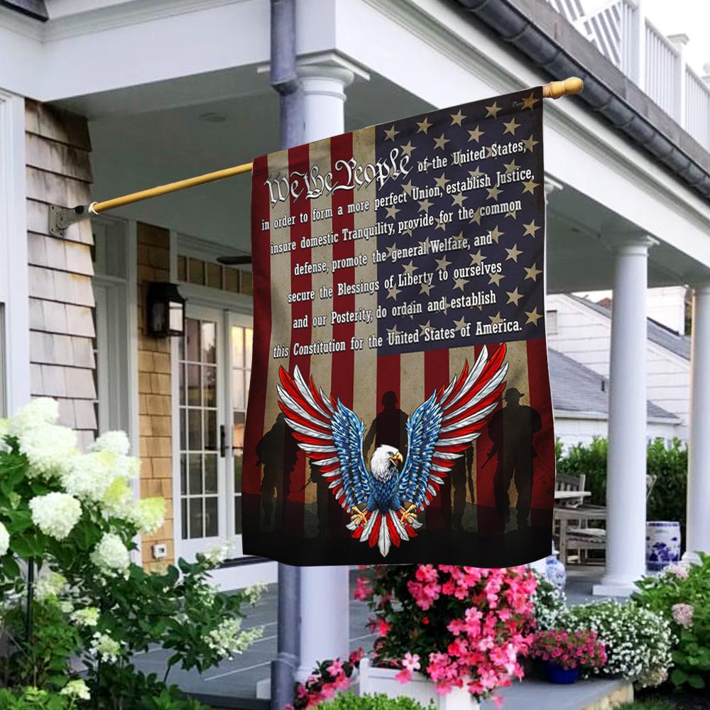 Flagwix American Flag - American Patriotic Eagle, We The People of the United States Flag TPT880F