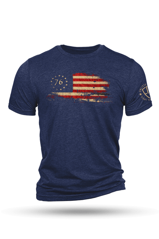 Enlisted 9 - 76' Flag - Tri-Blend T-Shirt