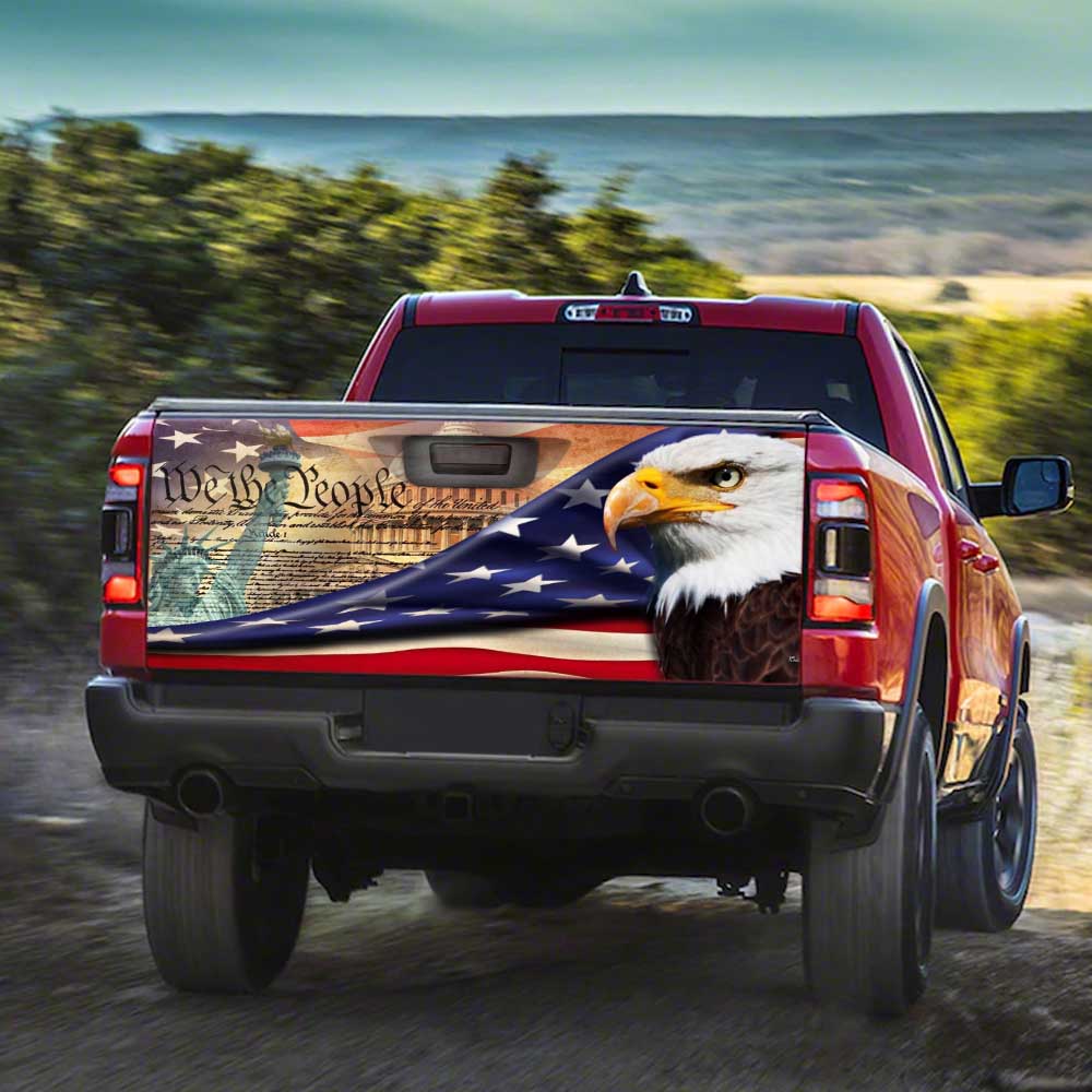 American Eagle Truck Tailgate Decal Sticker Wrap