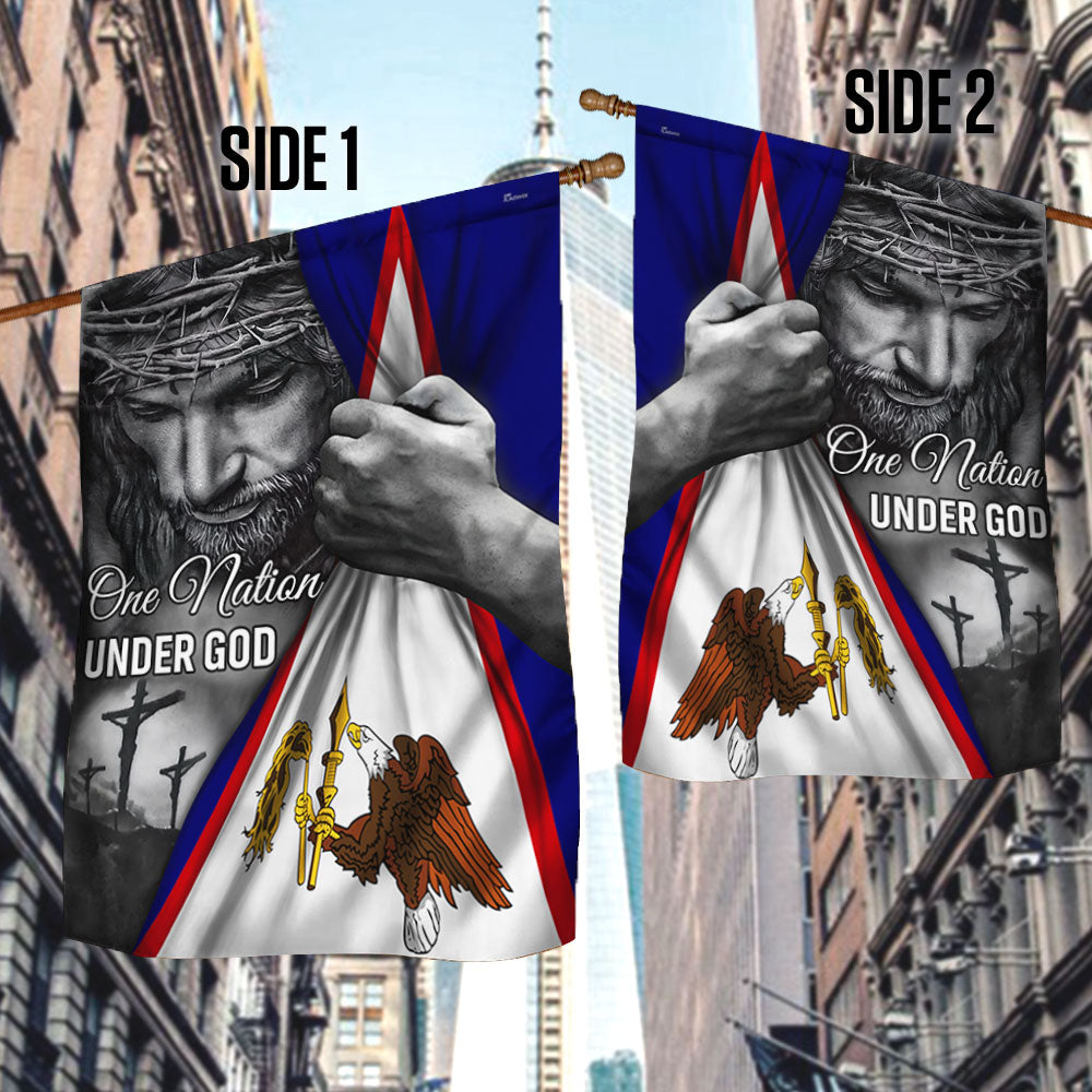 American Samoa Flag Jesus One Nation Under God American Samoa Flag TRL1253Fv3