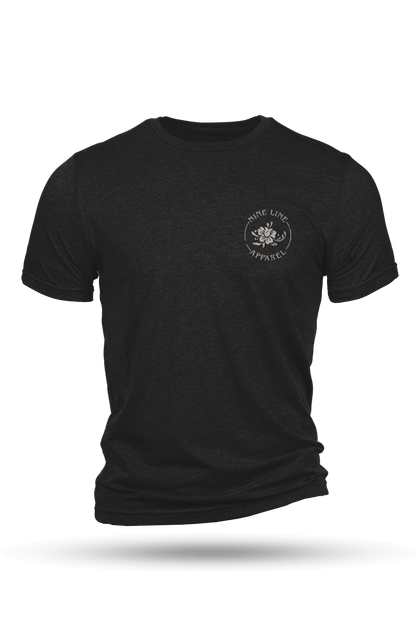 Floral Pattern Flag - T-Shirt