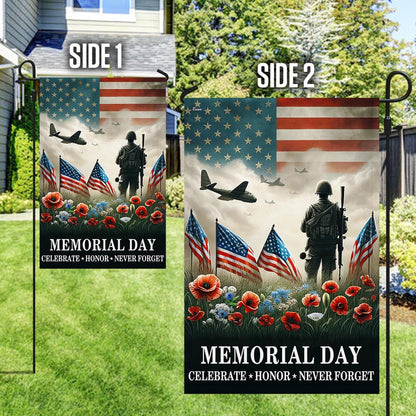 FLAGWIX Memorial Day Veteran Celebrate Honor Never Forget American Flag MLN2703F