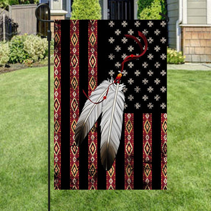Native American Eagle Feather Flag THH2489Fn