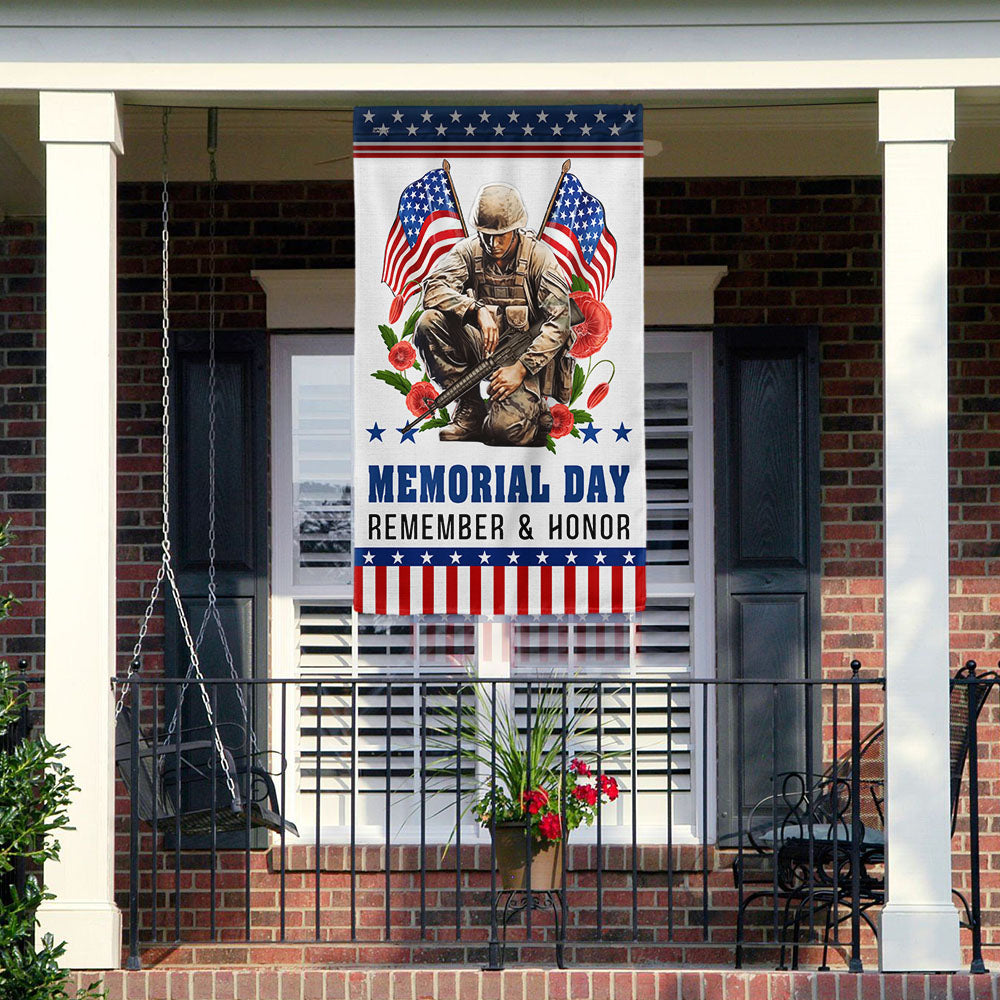 Memorial Day Veteran Remember And Honor Flag NTT05TTH
