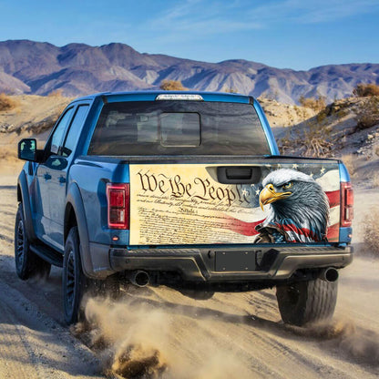 We The People. Patriotic American Eagle Truck Tailgate Decal Sticker Wrap TPT780TD